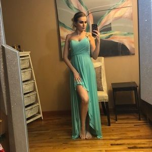 Blue formal gown